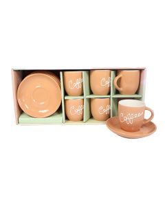 SIGMA Set porcelanskih šoljica za kafu 180ml 6/1 RXG-N240760C, moka
