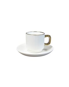 SIGMA Set šoljica za espresso kafu 80ml 6/1 RXG-N250819D, bela/zlatna