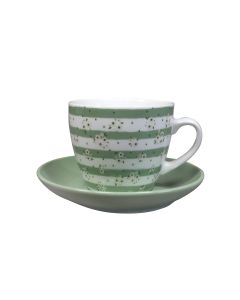SIGMA Set šoljica za kafu 220ml 6/1 RXG-N6001C, zelena/bela