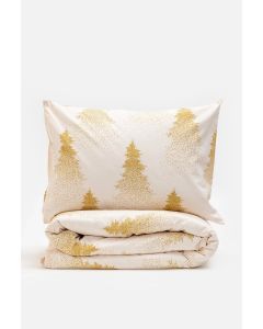 STEFAN Set posteljine 200x200cm NG1393, bela/zlatna