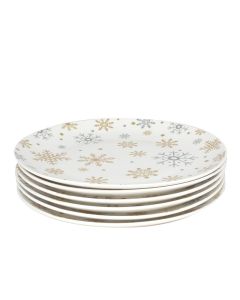 SIGMA Novogodišnji set porcelanskih dezertnih tanjira 6/1 JH-C19-NG24 - 3014058