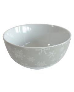 SIGMA NG činija porcelan siva/bele pahuljice - 3015439