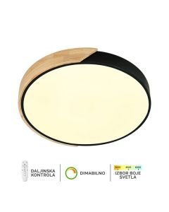 FORMA LED plafonska lampa 16W 3000K-6400K F2811-16C BK-drvo