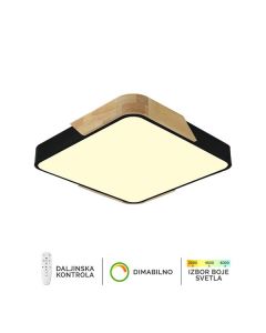 FORMA LED plafonska lampa 20W 3000K-6400K F2812-20C BK-drvo