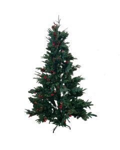 ENA Novogodišnja jelka sa bobicama i šišarkama 180cm 25EN1467