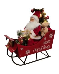 ENA Novogodišnja dekoracija sa zvukom i svetlom Deda Mraz 25EN003