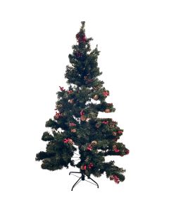 ENA Novogodišnja jelka sa bobicama i šišarkama 180cm 25EN1505