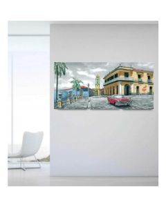 DELTA LINEA Uramljena slika Cuban car 30x70 cm - DL307049