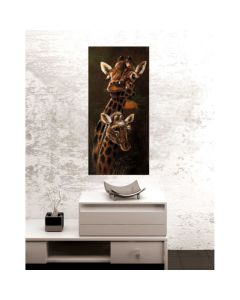 DELTA LINEA Uramljena slika Dve Žirafe 2 30x70 cm - DL307075