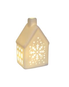 ENA Novogodišnja keramička LED kućica 13.3cm 182509