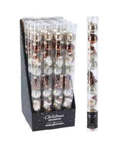 ENA Set novogodišnjih ukrasa 3cm 9/1 515901, bakarna