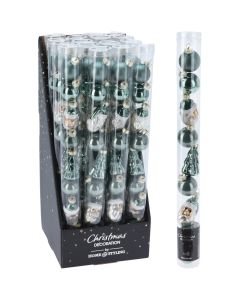 ENA Set novogodišnjih ukrasa 3cm 9/1 508950, zelena