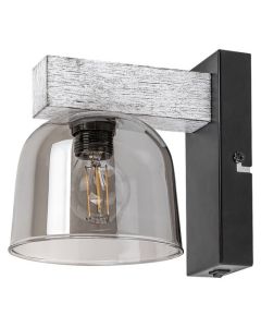 Rabalux Zidna lampa Cardamom E14 1x MAX 40W srebreni hrast (3081) - 3081