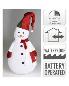 ENA Novogodišnja svetleća figura Sneško 140cm 20LED 510692