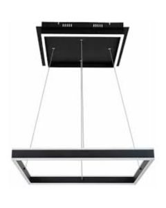RABALUX Quadro LED visilica četvrtasta mat crna 60W 1670lm 4000K L60x60 H120 cm - 3085