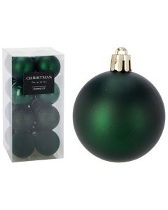 ENA Set novogodišnjih kugli 6cm 16/1 517340, zelena