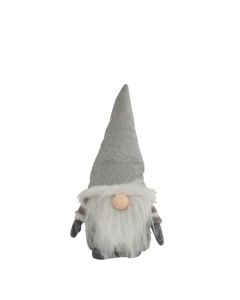 Novogodišnja figura Patuljak gliter srebrna - 3089858