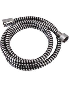 TENDANCE Tuš crevo rastegljivo 1,5m pvc crna/srebrna - 3103103