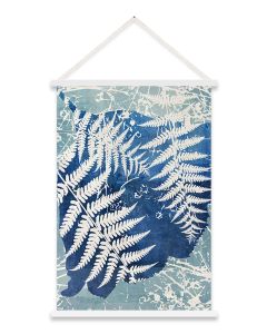 DEKOR DOM Slika Kakamono 60x90cm Blue Fern - 022842