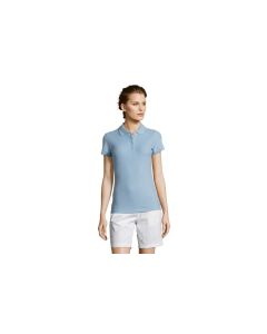 PEOPLE ženska polo majica sa kratkim rukavima - sky blue