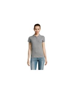 PASSION ženska polo majica sa kratkim rukavima - grey melange