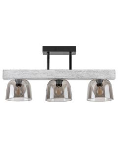 Rabalux Plafonjera Cardamom E14 3x MAX 40W srebreni hrast (3119) - 3119