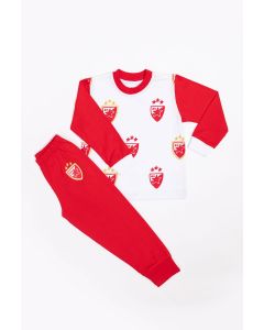 CRVENA ZVEZDA Pidžama sa svetlećim elementima  24, crvena/bela - 3136-svetleca2