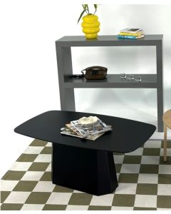 HANAH HOME Klub sto Lilyum Large, crna