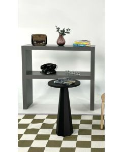 HANAH HOME Klub sto Lilyum 57, crna