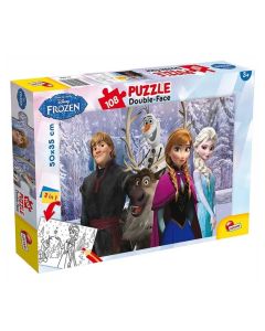 LISCIANI Puzzle Frozen My Friends 2u1 složi I oboji - 108 delova - 31469