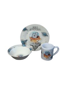 SIGMA Dečiji porcelanski set 3/1 Astronaut