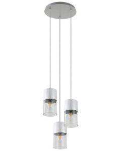 Rabalux Visilica Zelkova E27 3x MAX 40W brušeni aluminijum (3155) - 3155