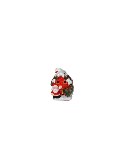 SIGMA Novogodišnja figura Crvena kućica 9 x 12 cm, 3164043 - 3164043