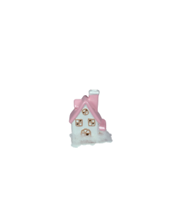 SIGMA Novogodišnja figura Roze kućica 9 x 13 cm, 3164044 - 3164044