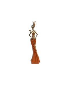 SIGMA Figura Devojka 36cm 36cm LH-119, crvena/zlatna