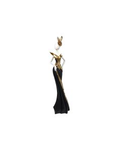 SIGMA Figura Devojka 36cm LH-126, crna/zlatna