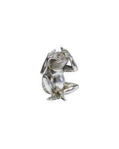 SIGMA Figura Žaba 15cm LH-140, srebrna