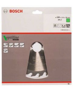 BOSCH List kružne testere Optiline Wood 190x30x2,6 mm, 24 - 2608640615