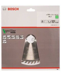 BOSCH List kružne testere Optiline Wood 190x30x2,6 mm, 48 - 2608640617