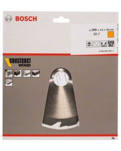 BOSCH List kružne testere Construct Wood 190x30x2,6 mm, 12 - 2608640633