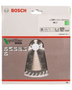 BOSCH List kružne testere Optiline Wood 160x20/16x2.6 mm, 48 - 2608640732