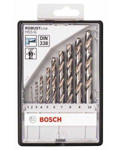 BOSCH 10-delni Robust Line set burgija za metal HSS-G, 135° 2607010535 - 2607010535