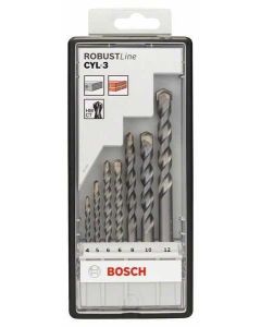 BOSCH 7-delni Robust Line set burgija za beton CYL-3 2607010545, 4; 5; 6; 6; 8; 10; 12 mm - 2607010545