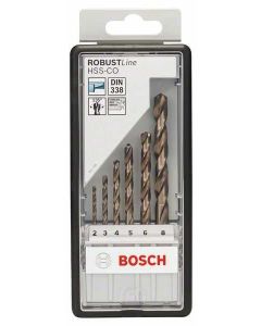 BOSCH Set burgija za metal 6/1 Robust Line HSS-Co, 2–8 mm - 2607019924
