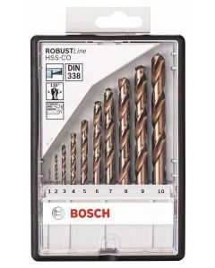 BOSCH Set burgija za metal 10/1 Robust Line HSS-Co, 1–10 mm - 2607019925