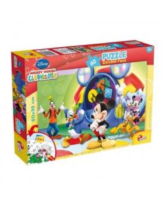 Lisciani Slagalica 60 pcs Miki Maus 2u1 složi I oboji - 31676
