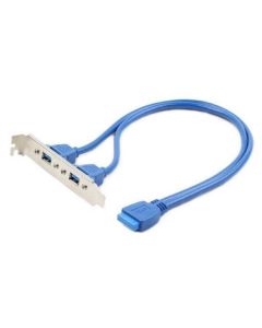 GEMBIRD CC-USB3-RECEPTACLE Dual USB 3.0 receptacle on bracket - 9456