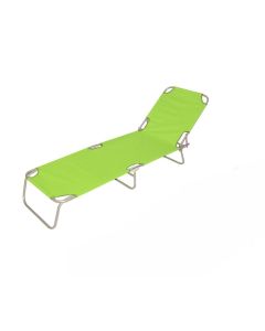 eHomeGarden Sklopiva ležaljka 188x55x24 cm zelena