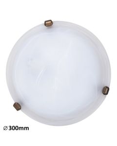 Rabalux Plafonjera Alabastro E27 1x MAX 60W belo staklo - alabaster (3203) - 3203