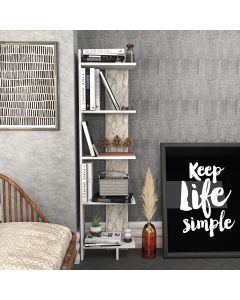 HANAH HOME Polica za knjige Alis, bela